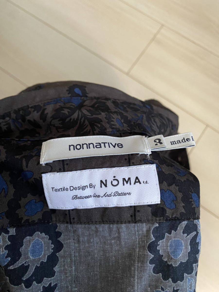 Nonnative WORKER SHIRT JACKET COTTON BROAD NOMA t.d. PRINT ノン 