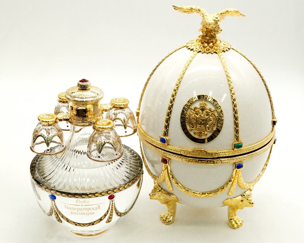 ラドガ インペリアル コレクション イースターエッグ パール ホワイト　空き瓶 ☆ 【未開栓】ラドガ インペリアルコレクション イースターエッグ