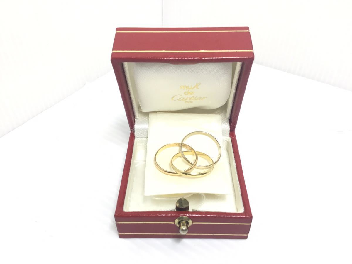 K‐R4.12.24] Cartier☆カルティエトリニティリング♪ 刻印 箱あり 
