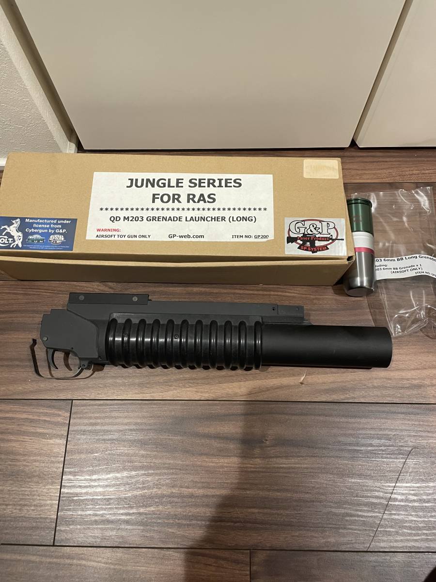 グレネードランチャー QD M203 G&P RAS対応 ロング M203