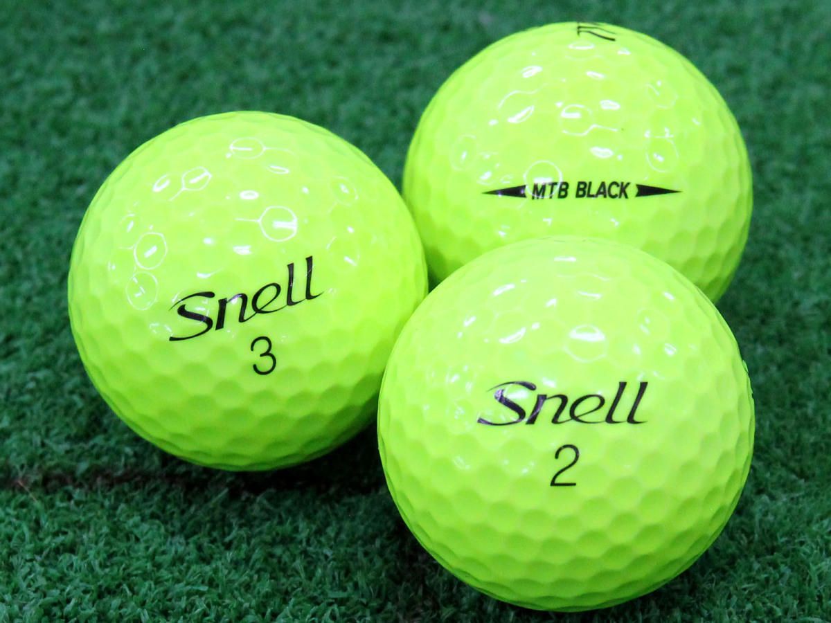 ABランク スネル Snell MTB BLACK イエロー 2019年モデル 20個 球手箱 ロストボール
