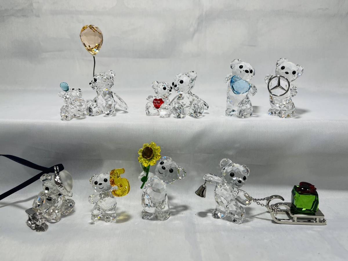 [230105-4T]【現状品】≪スワロフスキー≫クマまとめ/くま/熊/KRIS BEAR/花/ハート/クリスマス/SWAROVSKI/クリスタル