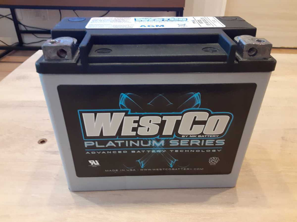 ハーレー バッテリー WESTCO 97年以降XL/ダイナ/ソフテイル 満充電済み
