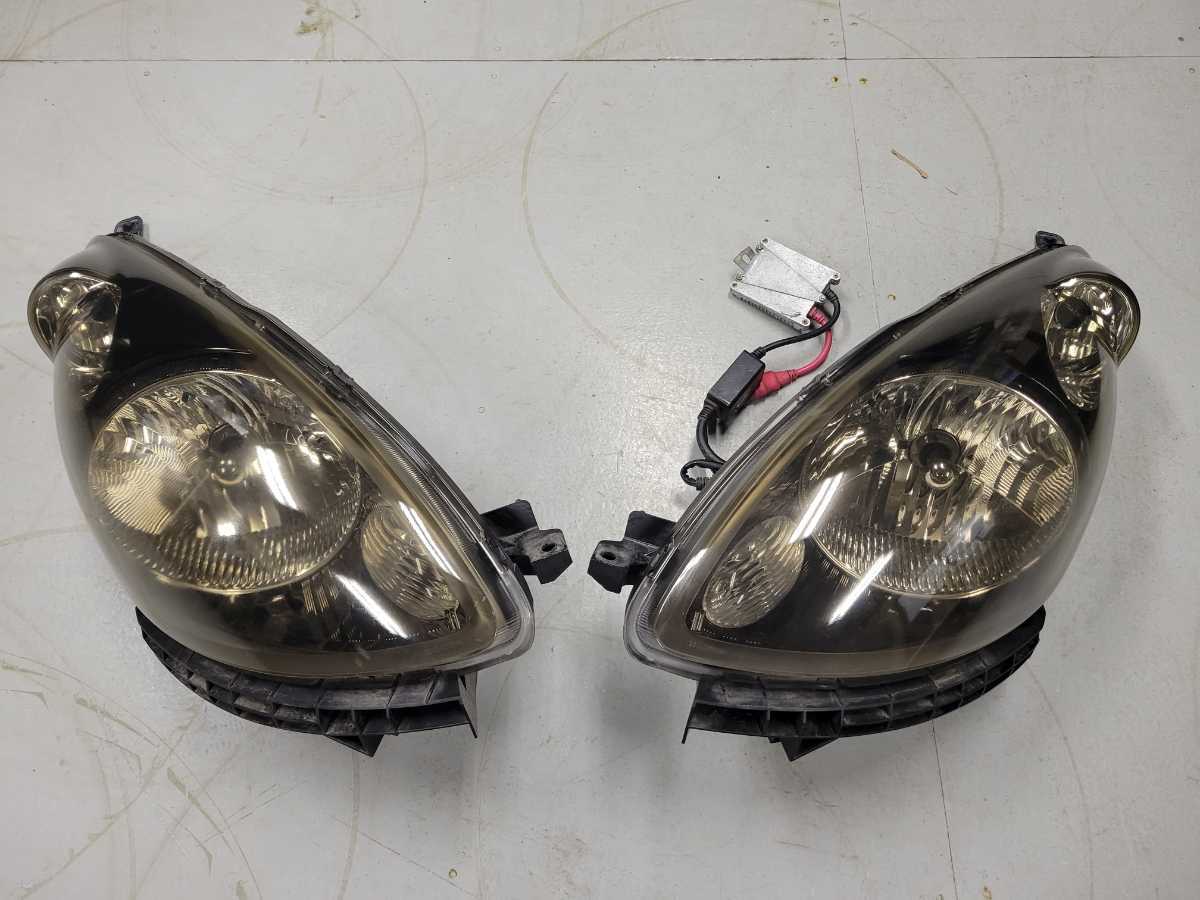 ライフJB6 中古ヘッドライト左右セット レベライザー付き スモーク塗装