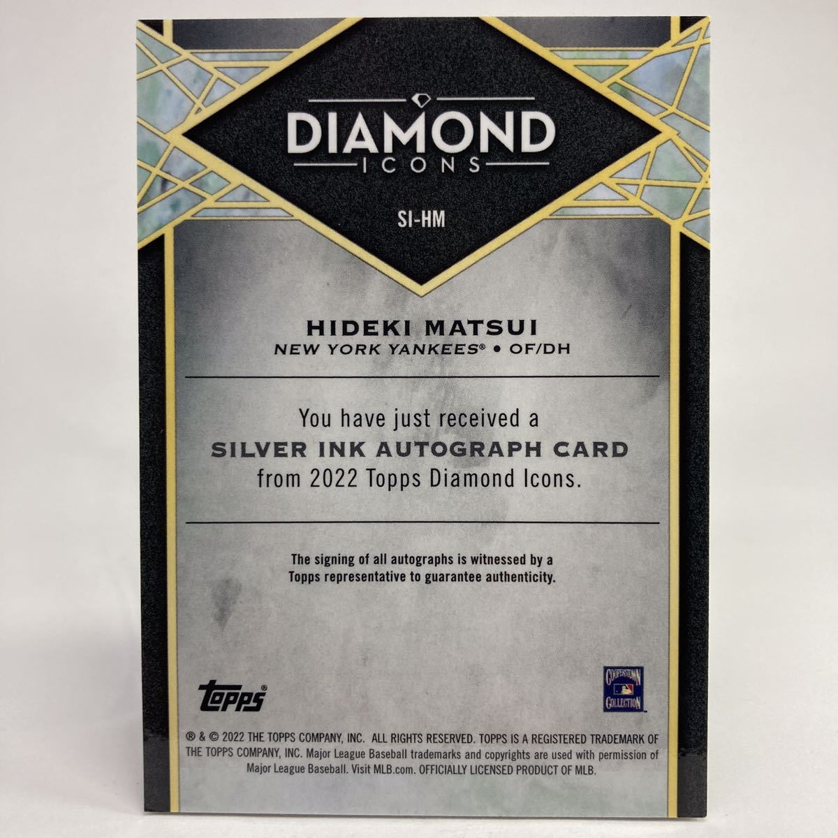 1円スタート☆限定25枚☆直筆サイン☆松井秀喜☆ 2022 Topps Diamond 