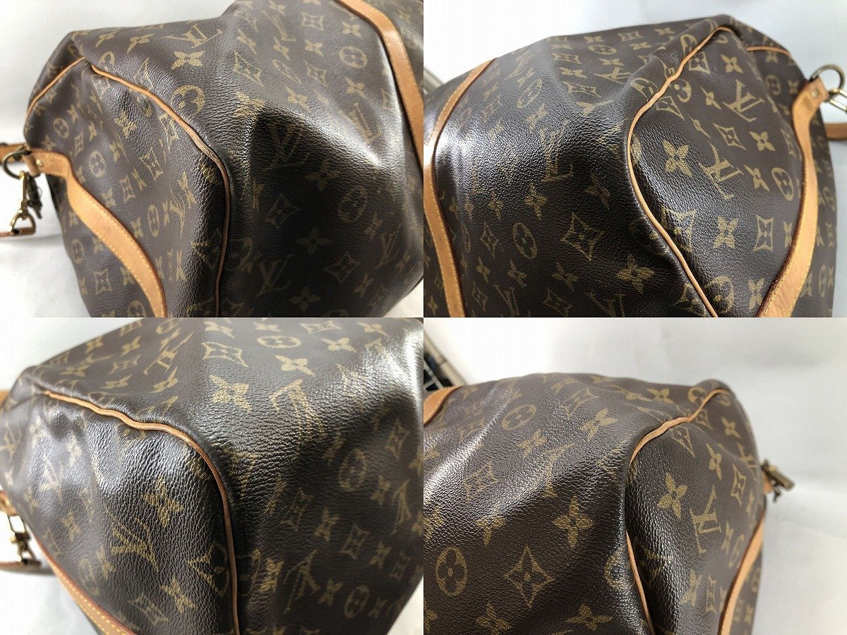 LOUIS VUITTON ルイ ヴィトン モノグラム キーポル55 バンドリエール