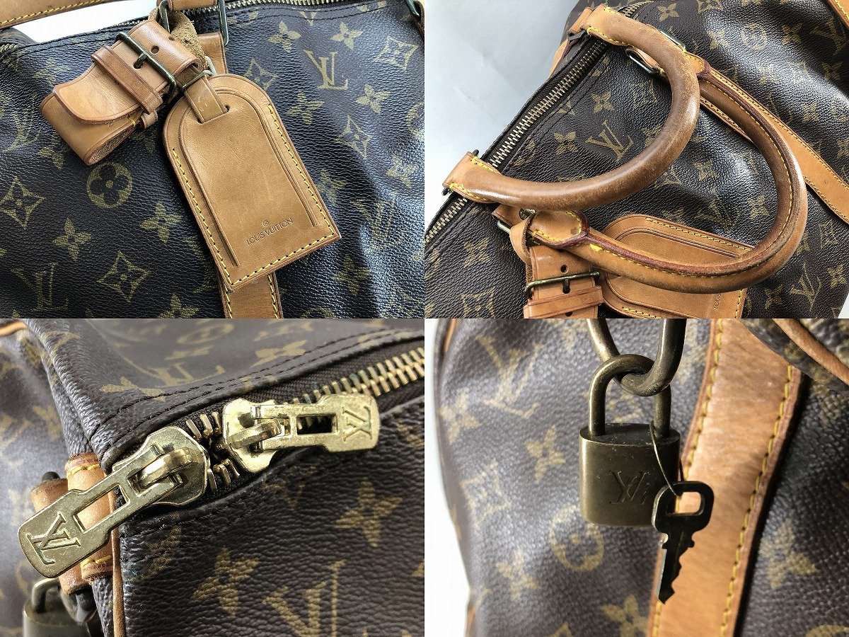 LOUIS VUITTON ルイ ヴィトン モノグラム キーポル55 バンドリエール