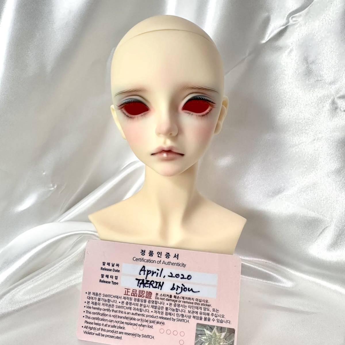 【新品】fromswitch Taerin ヘッド 公式メイク SDGrB ノーマル肌 SD 男の子 BJD