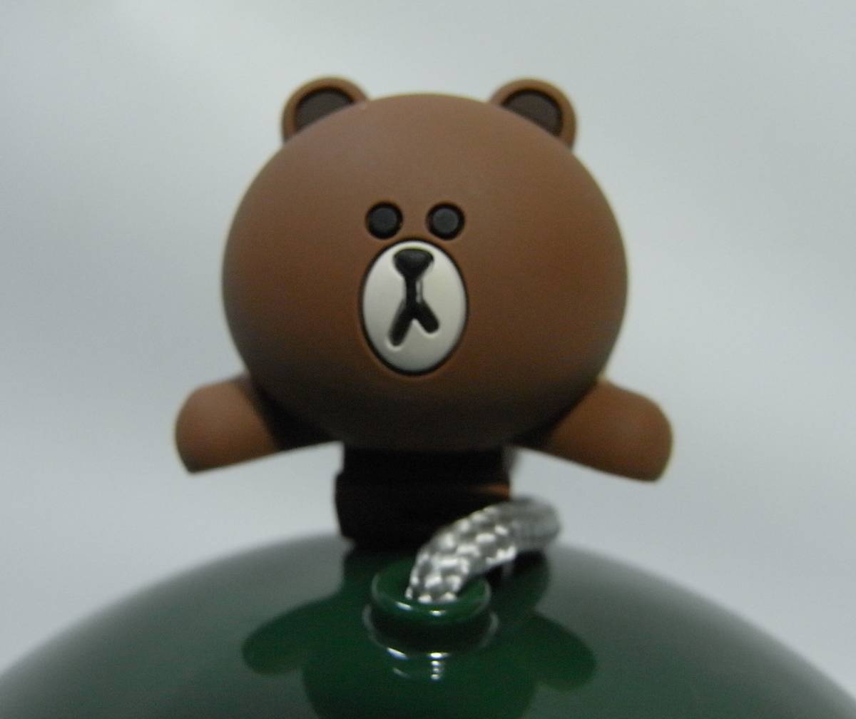 動作ok 送料350円より LINE ライン ブラウン hozuki ほおずき ソリッド