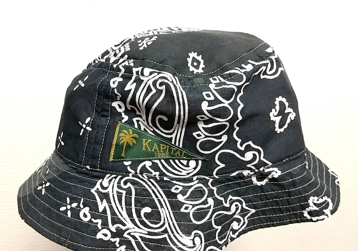 KAPITAL(キャピタル)バンダナ パッチワーク バケットハット ONE SIZE
