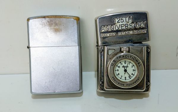 【希少】 ZIPPO　ジッポー　ライター　125TH ANNIV. 18MILES 1872　2940/4999 + 2000 ２個セット　G221221603