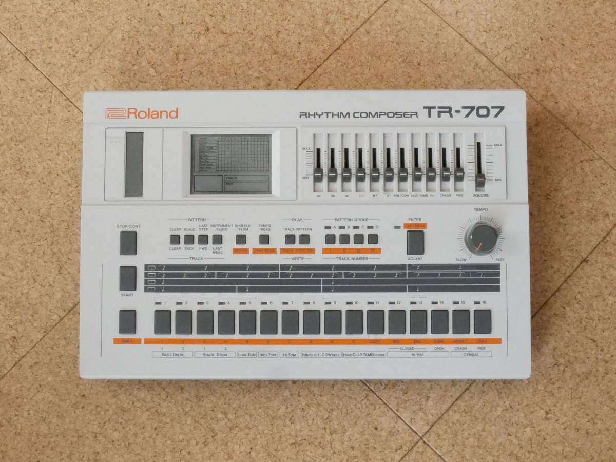 TR-707 Roland ローランド composer ) 本体のみ ジャンク Roland TR