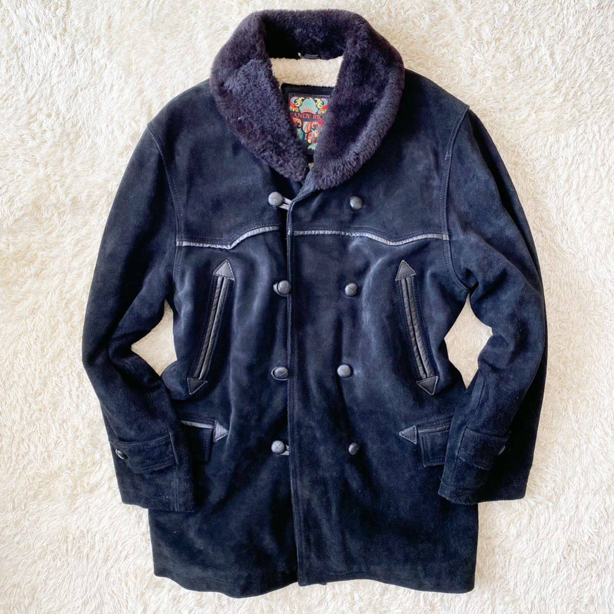極希少! リアルムートンコート【漢の戦闘服】裏地ボア 牛革 リアル 