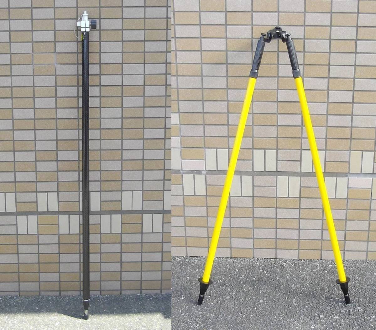 【大得価，大人気】 2.4M RTKポールと二脚 バイポッド のセット GNSS GPSなどに 測量機器 光波(測量、角度計)｜売買されたオークション情報、yahooの商品情報をアーカイブ公開 - オークファン 測量、角度計