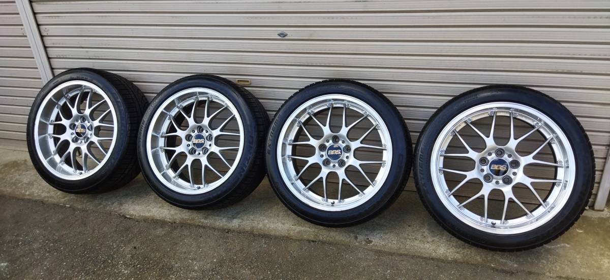 深リム】BBS RS-GT RS922H 19インチ 8.5j+15 pcd120 73φ+コンチネンタル