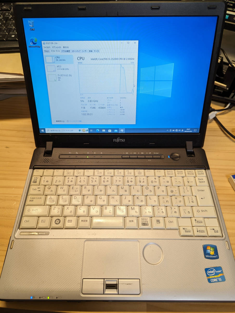 LIFEBOOK P771⁄D FMVNP5NE Core : FUJITSU 富士通 i5搭載□現状品