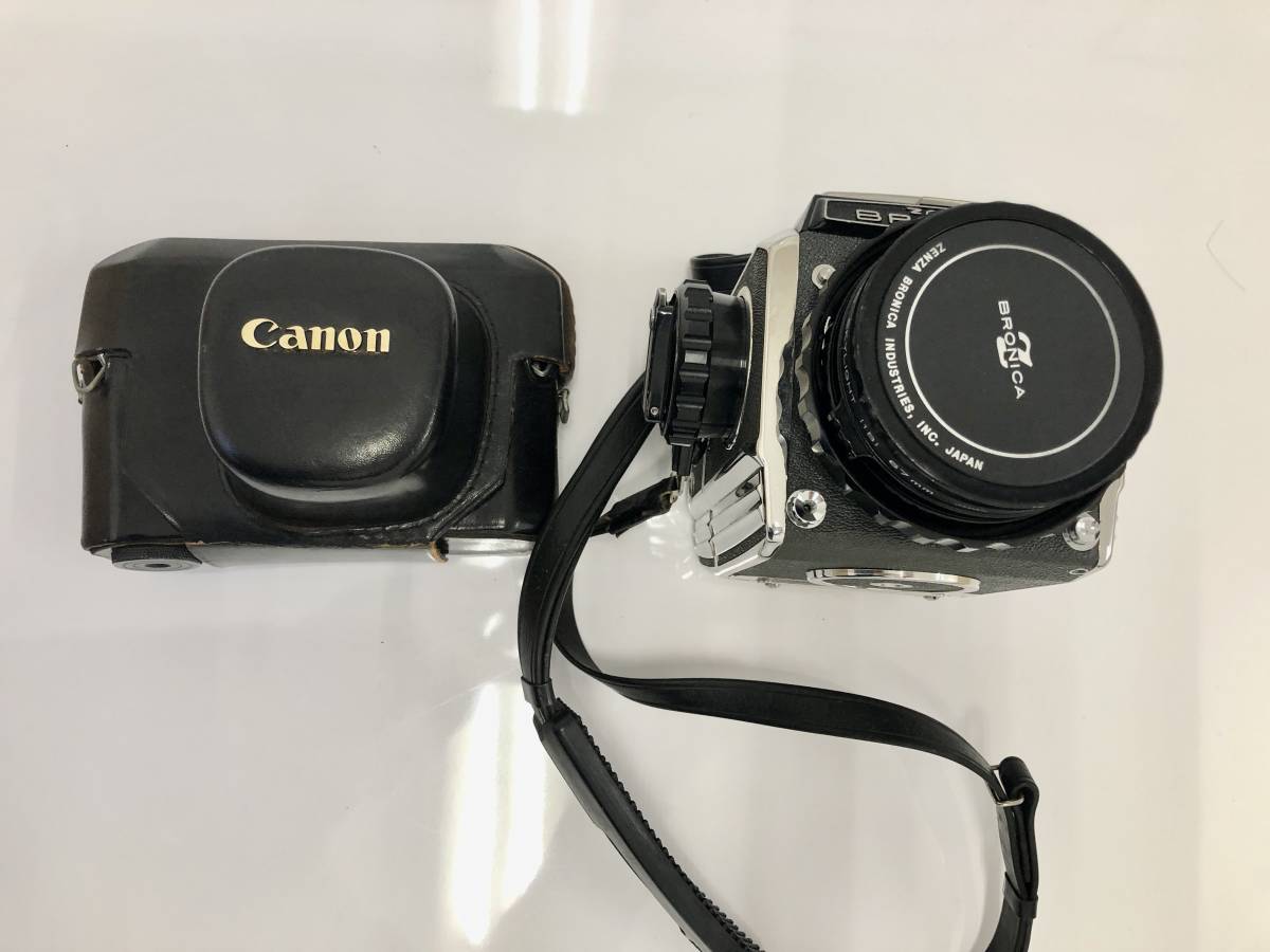 (Y554，588)ZENZA BRONICA ゼンザブロニカ　フィルムカメラ　＆　キャノン　7　レンジファインダーカメラ