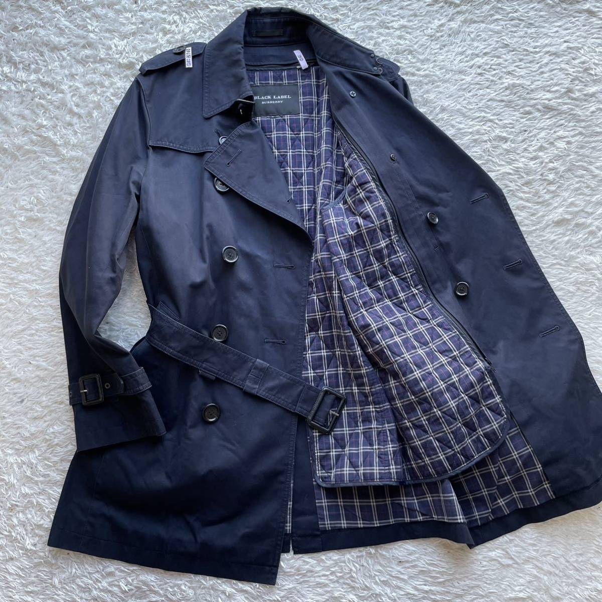 極美品 バーバリーブラックレーベル 【英国紳士の着こなし】BURBERRY 