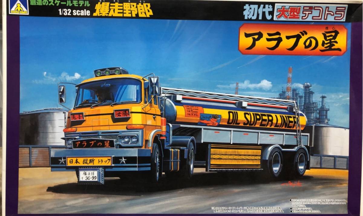 1/32 大型デコトラ　旗本 青島文化教材社】希少絶版品1/32スケール 初代大型デコトラシリーズNo