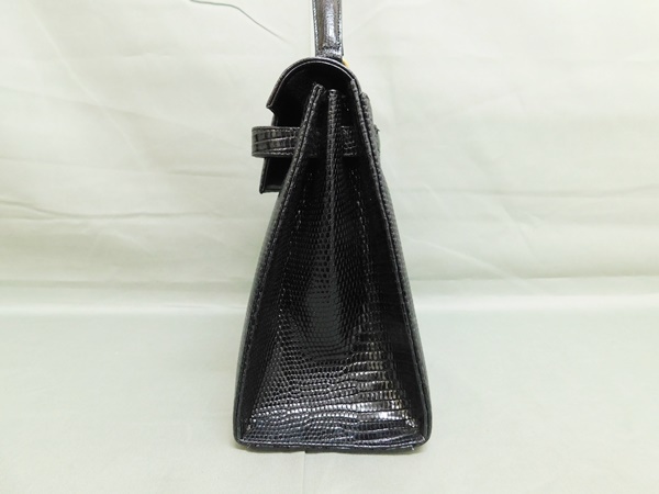 Reptile Bolsetta JRA リザード ハンドバッグ JRA認定 リザード 本革