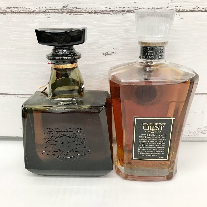 大阪府内のみ発送 □ 未開栓 □ 古酒 □ 2本 SUNTORY サントリー CREST