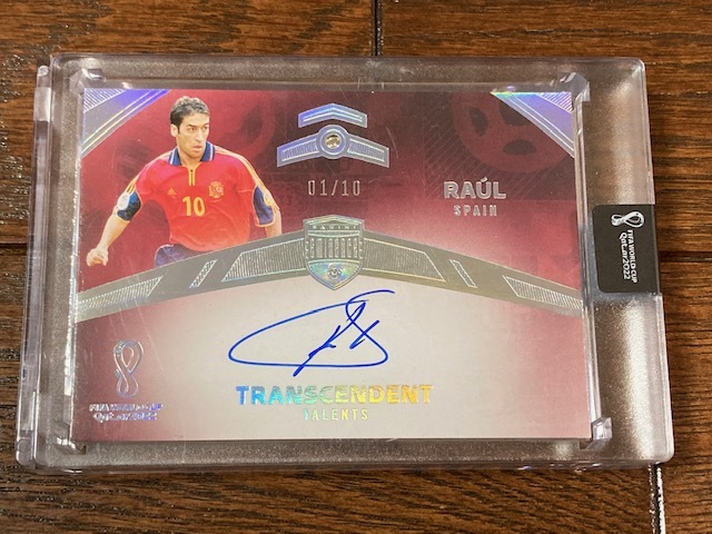 2021-22 Panini Eminence Soccer Transcendent Talents Raul /10 直書きサインカード ラウール