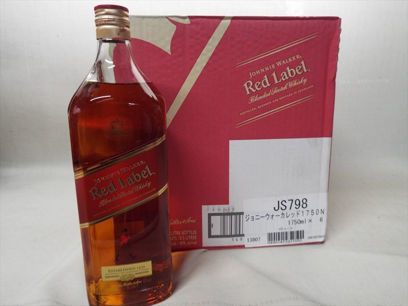 ○○ジョニー・ウォーカー 赤ラベル 40度 1，750ml×6本（1c/s