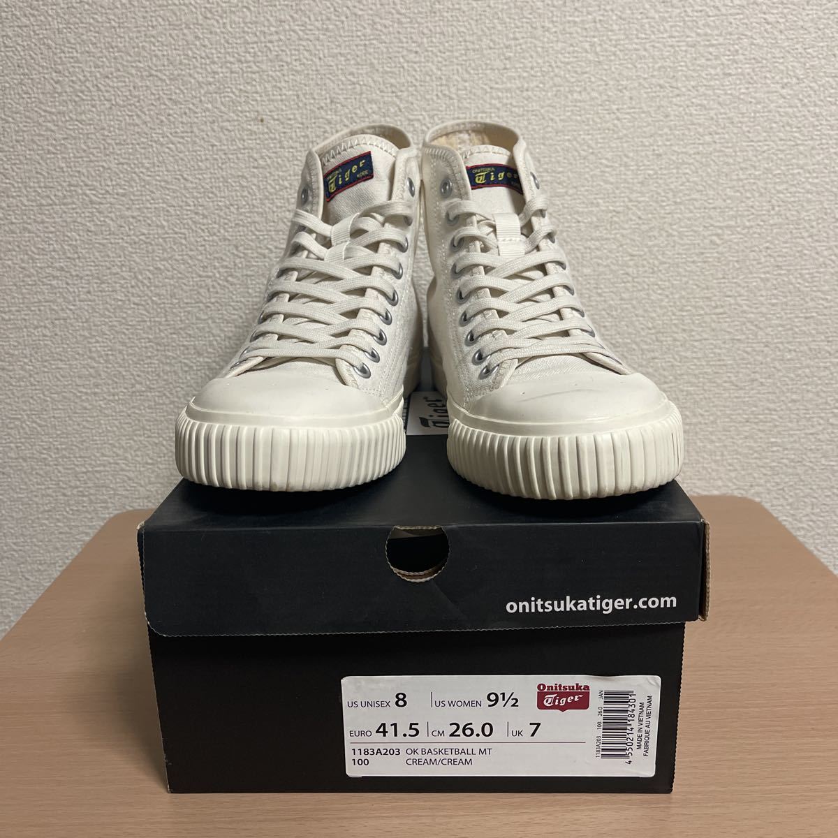 onitsukatiger オニツカタイガー OK BASKETBALL CREAM クリーム 26cm 
