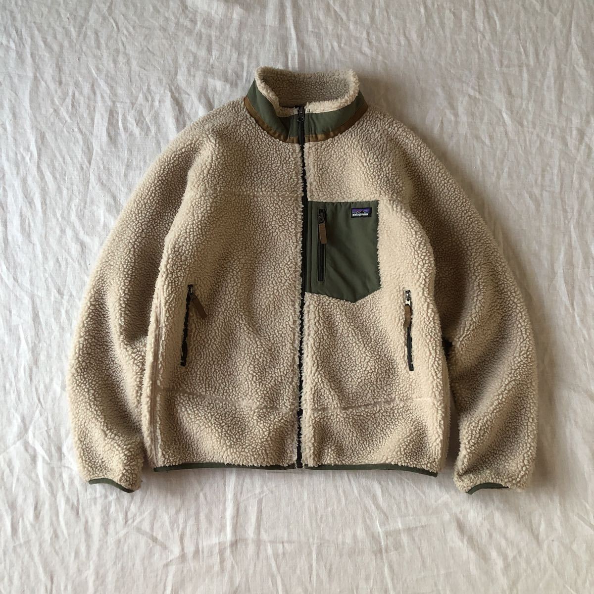 patagonia パタゴニア ボアブルゾン ベージュ Patagonia フリース 