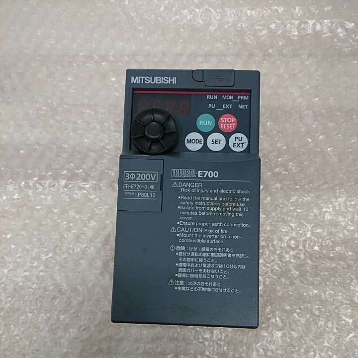 中古　三菱　MITSUBISHI　インバータ FR-E720-0.4K　動作未確認　　管理番号UT-448