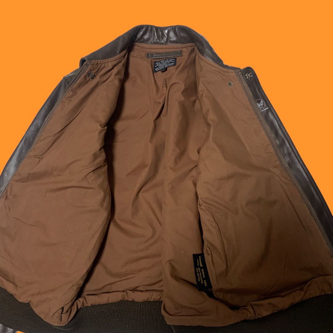 中田商店 A-2 馬革 ホースハイド レザー フライトジャケット36 TALON