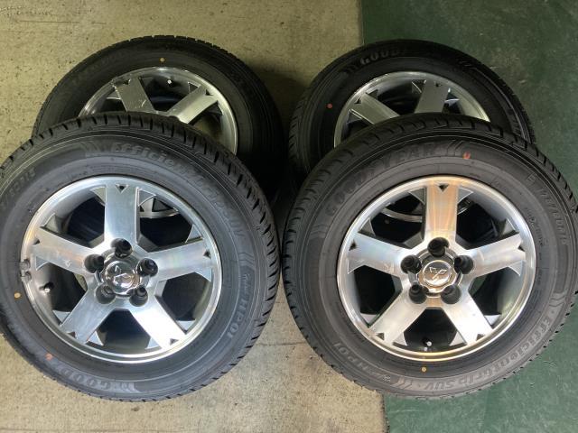 中古 三菱 純正 パジェロミニ 175/80R15 グッドイヤー タイヤホイール