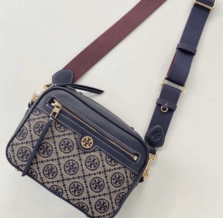 トリーバーチ TORYBURCH カメラバック ジャカード ショルダーバッグ 