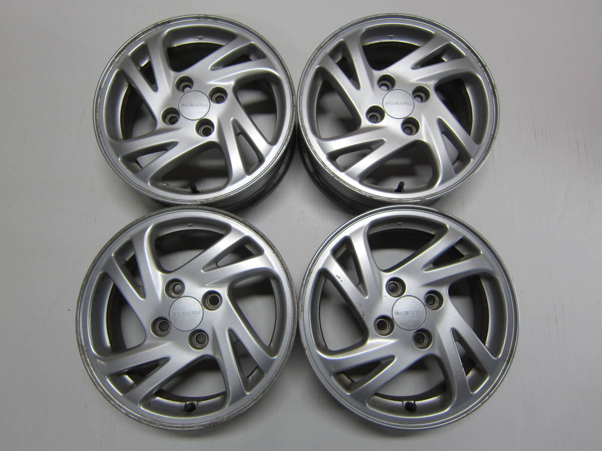☆ENKEI製 スバル 純正アルミホイール 14インチ 5J +45 PCD100 x 4穴  