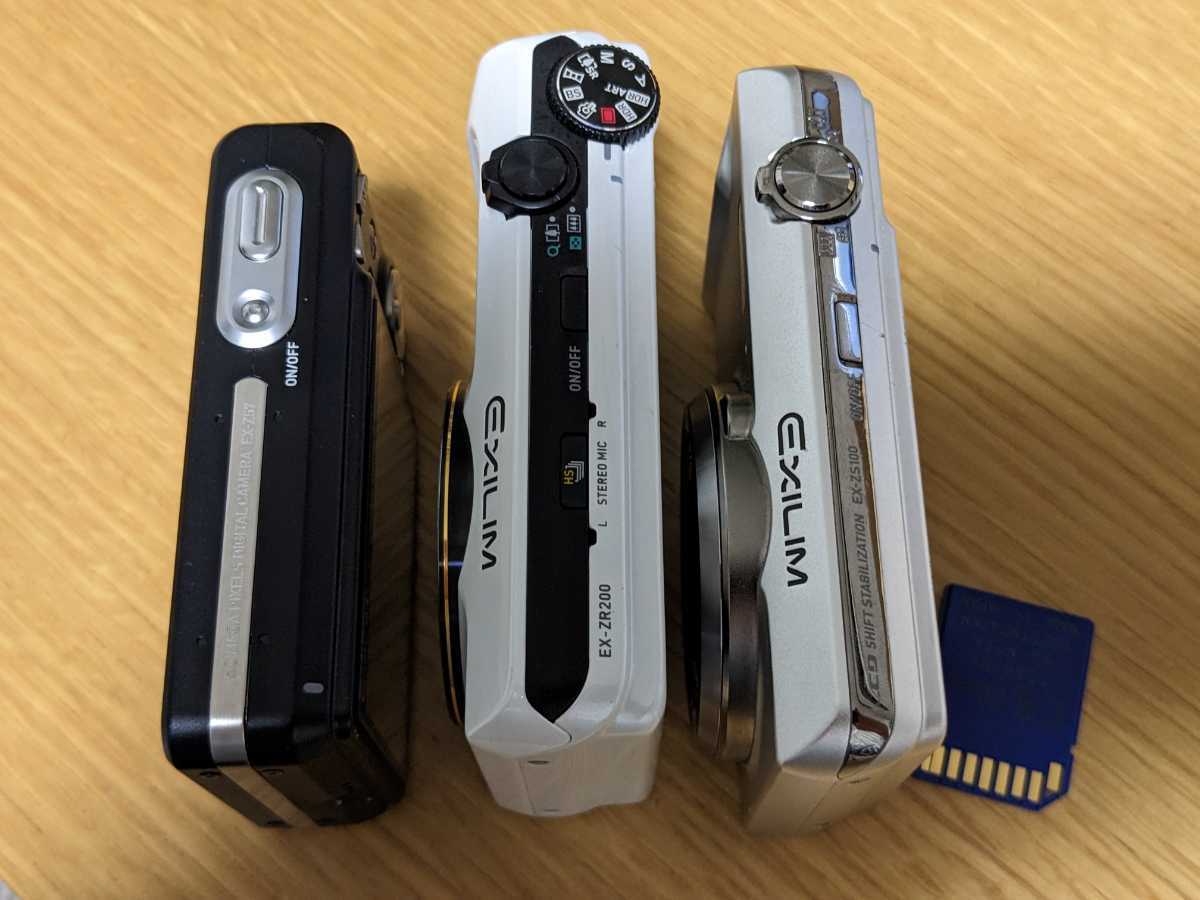 デジカメ3台☆CASIO EXILIM EX-Z57 ZR200 ZS100☆カシオ EX-Z57 EXILIM