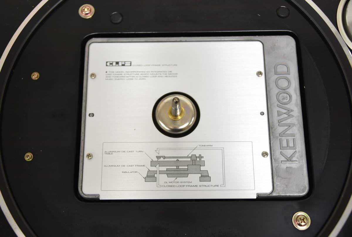 低価，新品 JY1-31【現状品】通電・簡易確認OK｜KENWOOD ケンウッド DIRECT DRIVE TURNTABLE KP-9010｜元箱・ヘッドシェル・針付き｜オーディオ機器