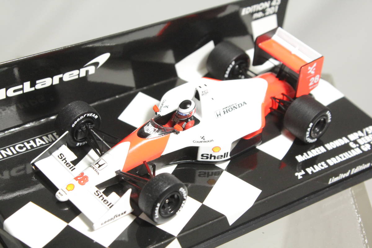MINICHAMPS 1/43 マクラーレン MP4/5B ベルガー ブラジルGP 1990年 1