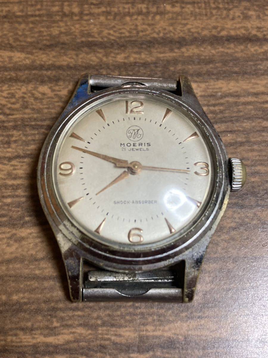 moeris モーリス 腕時計 自動巻き Swiss 21石 AUTOMATIC