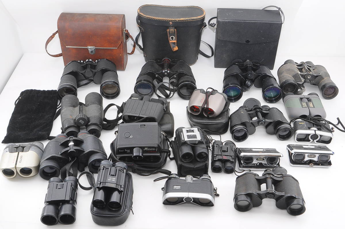 [CB23]双眼鏡 大量まとめセット Kenko mazda cat eye mg OMEGA Fokus GIOTTOS Sport Glass