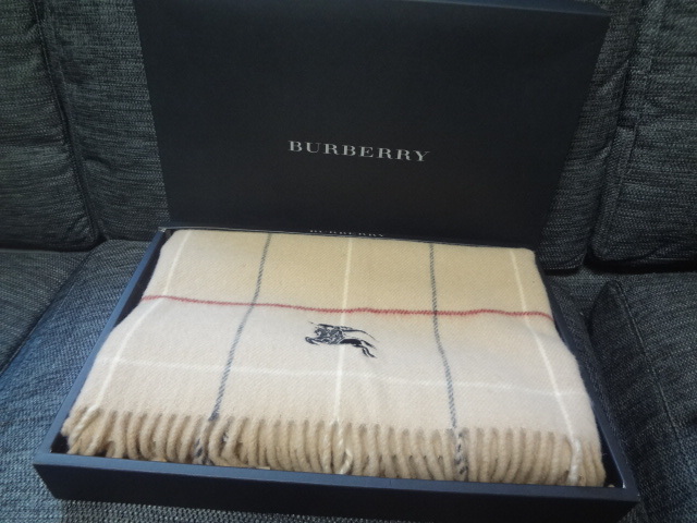 新品 BURBERRY バーバリー 膝掛け ひざ掛け ブランケット バーバリー