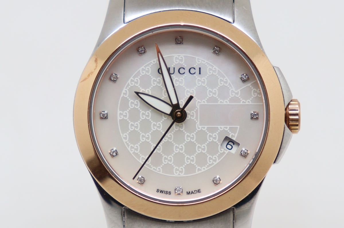 グッチ/GUCCI/Gタイムレス/126.5/12Pダイヤ/レディース/クォーツ 