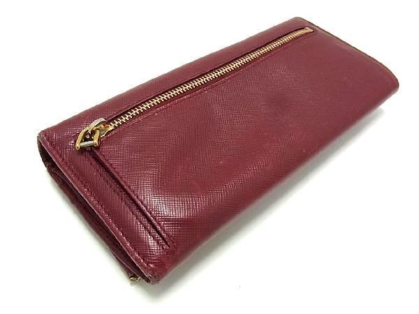 PRADA バーガンディ 二つ折り財布 PRADA バーガンディ 二つ折り財布 PRADA バーガンディ 二つ折り財布