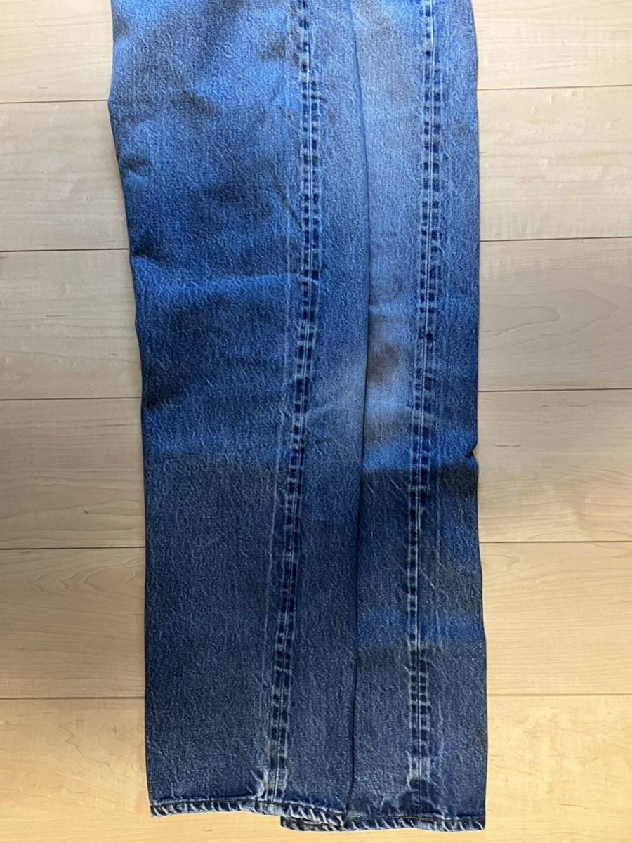 80s USA製 Levis 501 W34L36 redline 赤耳 デニム レッドライン 66 