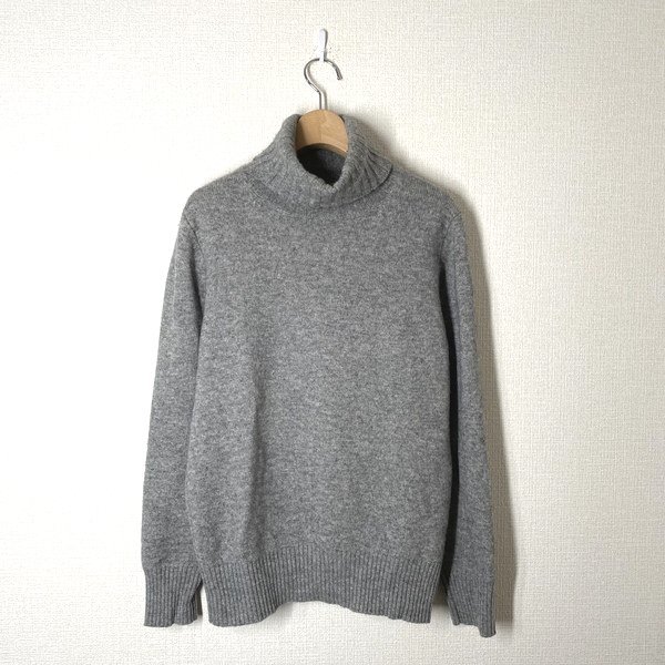 【メンズ S】TOMORROWLAND tricot タートルネックニット グレー セーター トゥモローランド トリコ