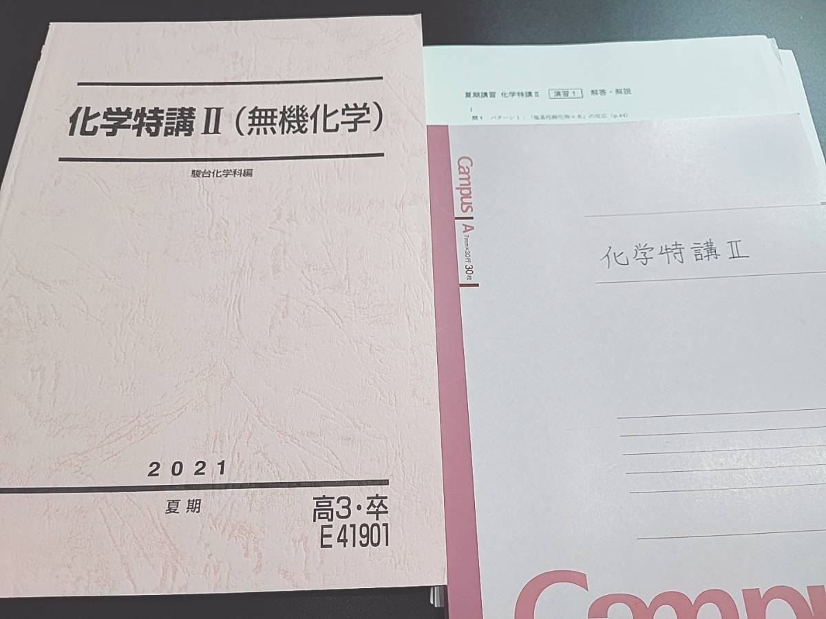 駿台 景安聖士先生 無機化学 最新版 化学特講Ⅱ 景安