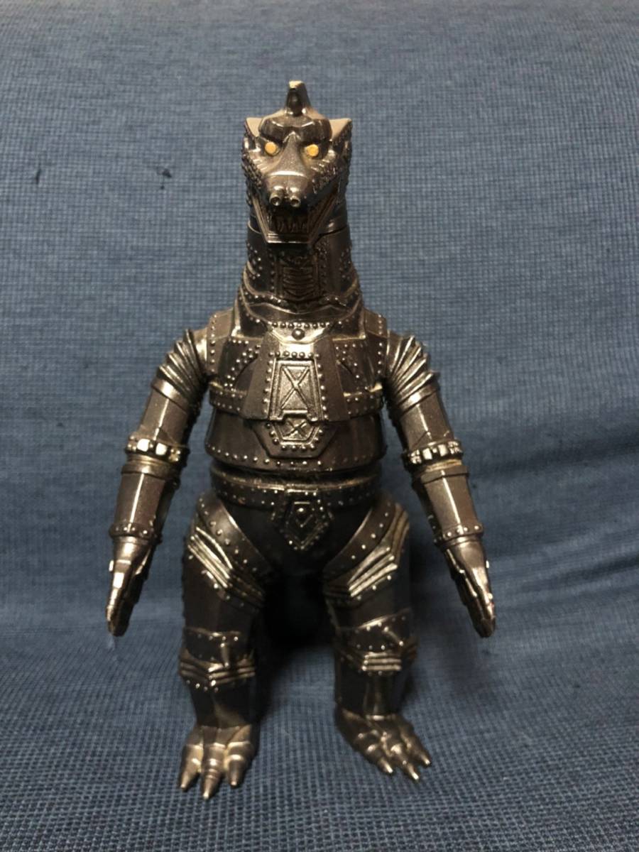 バンダイ中古 美品ブラック　黒メカゴジラ リペイント 1974 BANDAI BULLMARK 東宝 キングギドラ ソフビ フィギュア 怪獣 ウルトラ怪獣 