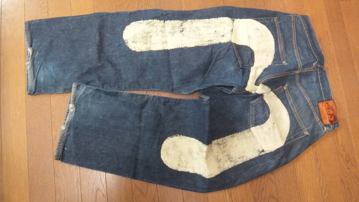 エヴィス EVISU YAMANE W35 ヤマネ ジーンズ Lot 必見!! ピケ？ デニム 