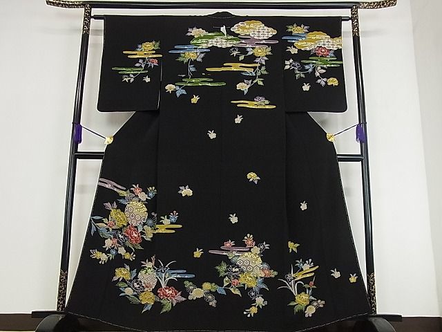 逸品】名門藤娘きぬたや 総絞り 華やかな草花紋様 訪問着 198000円 最