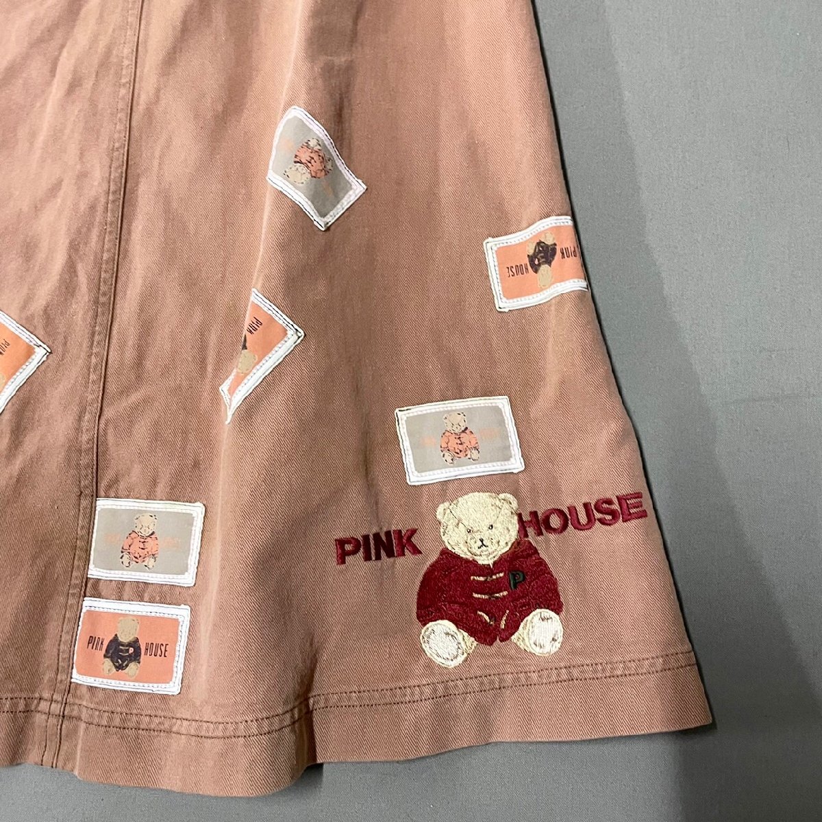 ○ 美品 PINK HOUSE ピンクハウス カネコイサオ テディベア ワンピース 