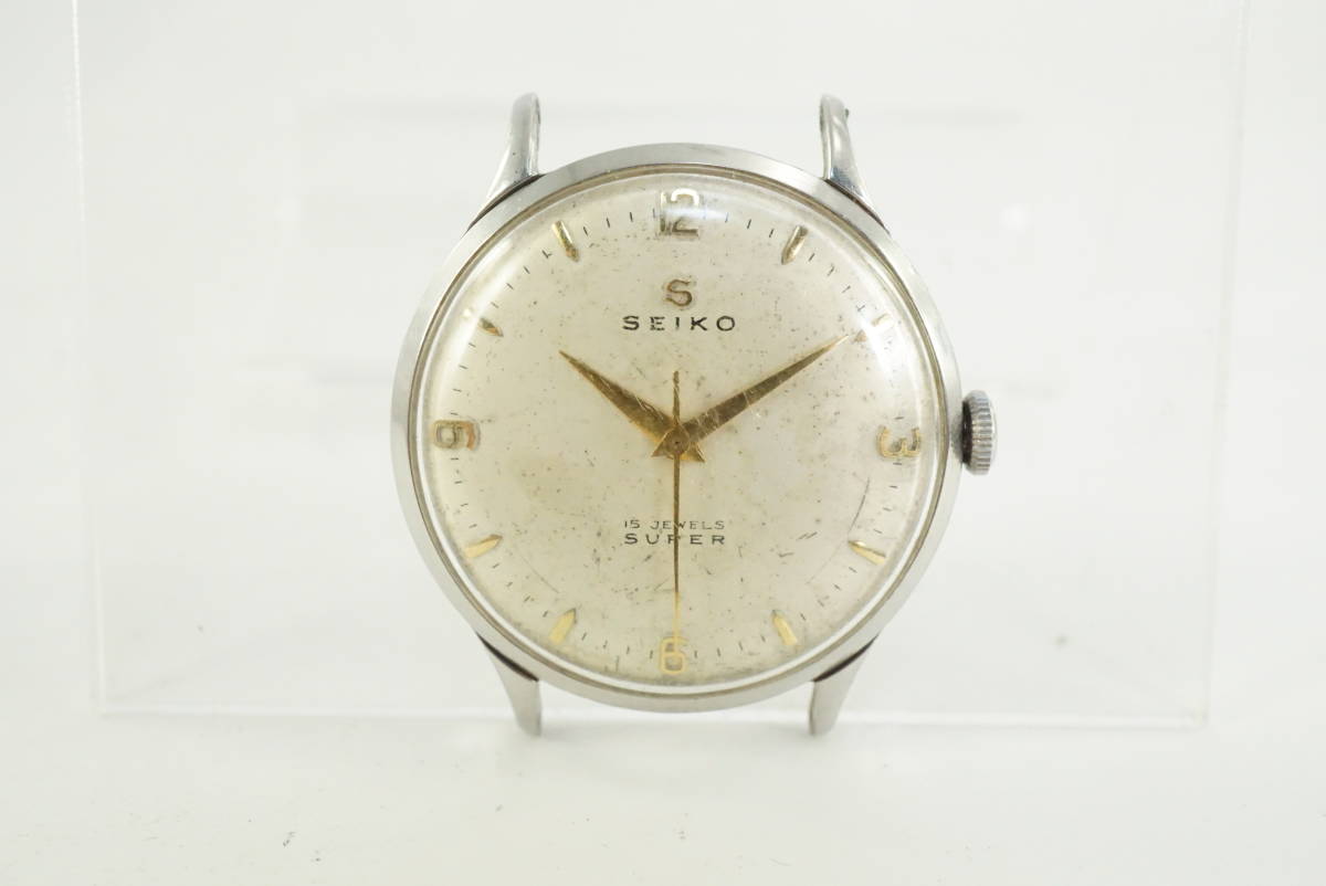 A42】☆SEIKO/セイコー SUPER Sマーク 15石 手巻 S14000 メンズ腕時計 